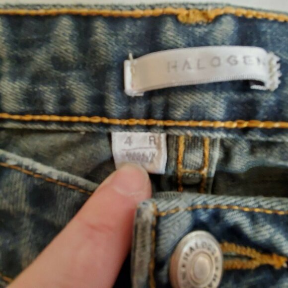 Halogen Denim Blue Jeans Women's size 4R Straight Leg - Picture 7 of 8